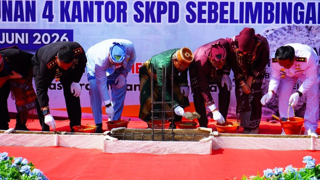 Pusat Pemerintahan Baru Dimulai, Bupati Rusli Peletakan Batu Pertama 4 Kantor SKPD Kotabaru